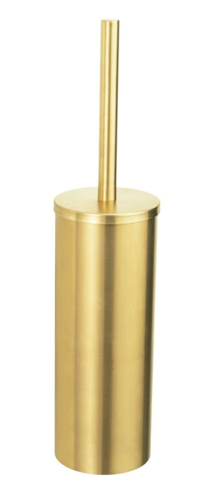 WC-Garnitur geschlossene Form Mod. Orea Gold matt, aus rostfreiem Edelstahl