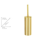 WC-Garnitur geschlossene Form Mod. Orea Gold matt, aus rostfreiem Edelstahl
