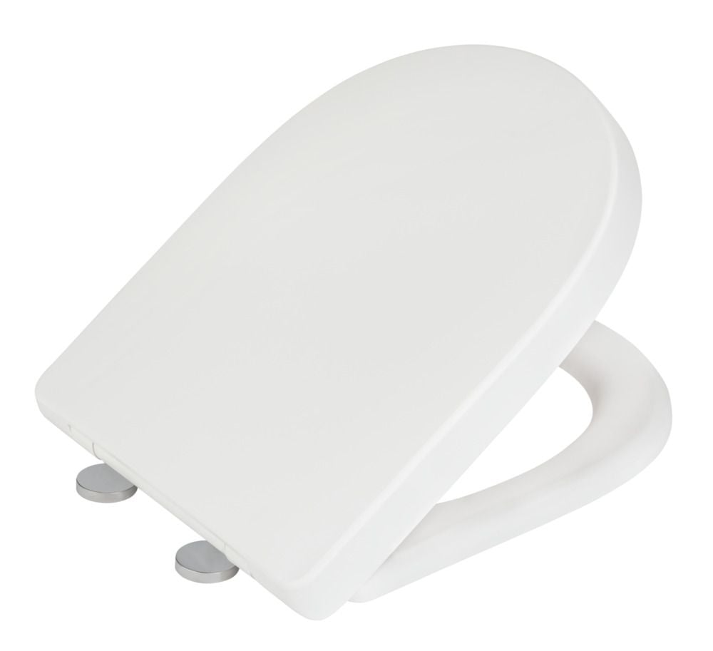 WC-Sitz Exclusive Nr. 3 Weiß Matt, aus antibakteriellem Duroplast