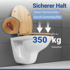 WC Sitz Mod. Bambus, Toilettensitz aus Bambus