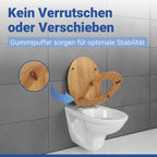 WC Sitz Mod. Bambus, Toilettensitz aus Bambus