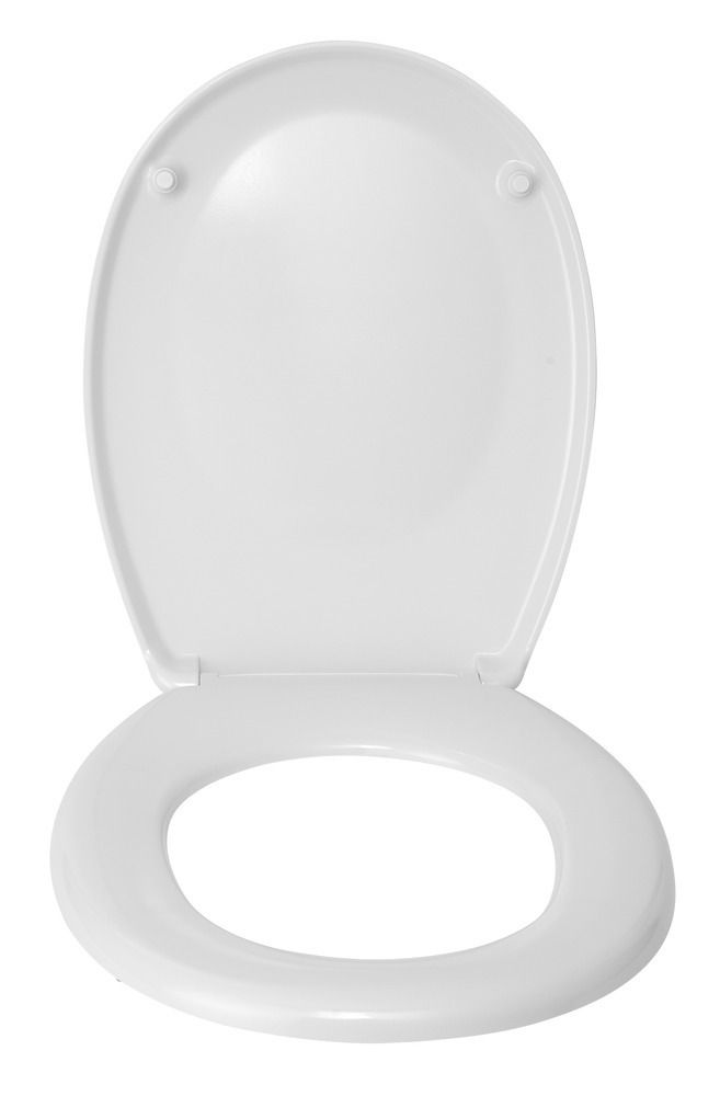 WC-Sitz Mod. Bergamo Weiß, aus antibakteriellem Duroplast