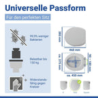 WC Sitz Mod. Muschel, Toilettendeckel mit Absenkautomatik
