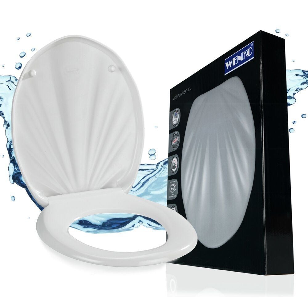 WC Sitz Mod. Muschel, Toilettendeckel mit Absenkautomatik