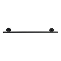 WENKO Badetuchstange Uno 60 cm Schwarz matt BosioBlack Schrauben Wandserien - Bad
