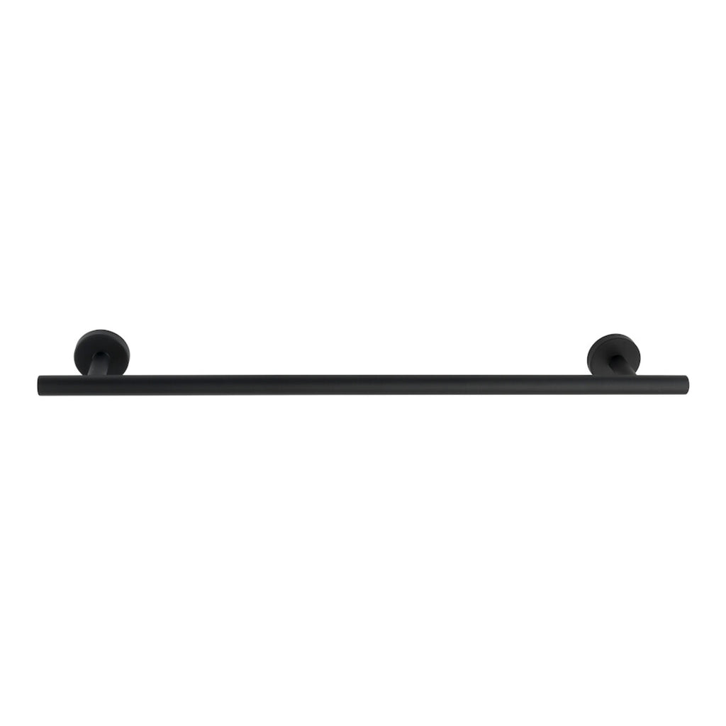 WENKO Badetuchstange Uno 60 cm Schwarz matt BosioBlack Schrauben Wandserien - Bad